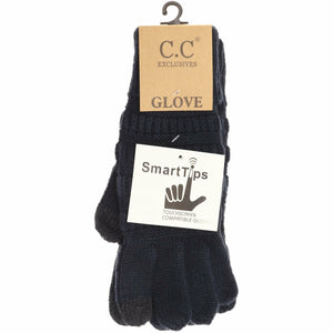 *FINAL SALE* Red  Knit CC Gloves