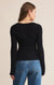 Black Tibi Scoop Mesh Sweater