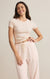 Pink Salt Saxon Striped Tee