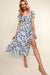 Blue Floral Maxi Dress