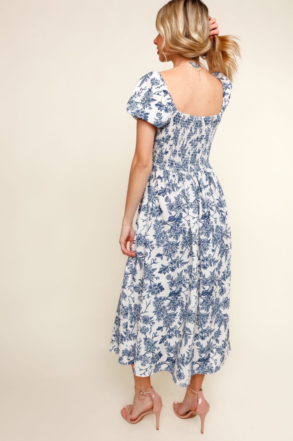Blue Floral Maxi Dress