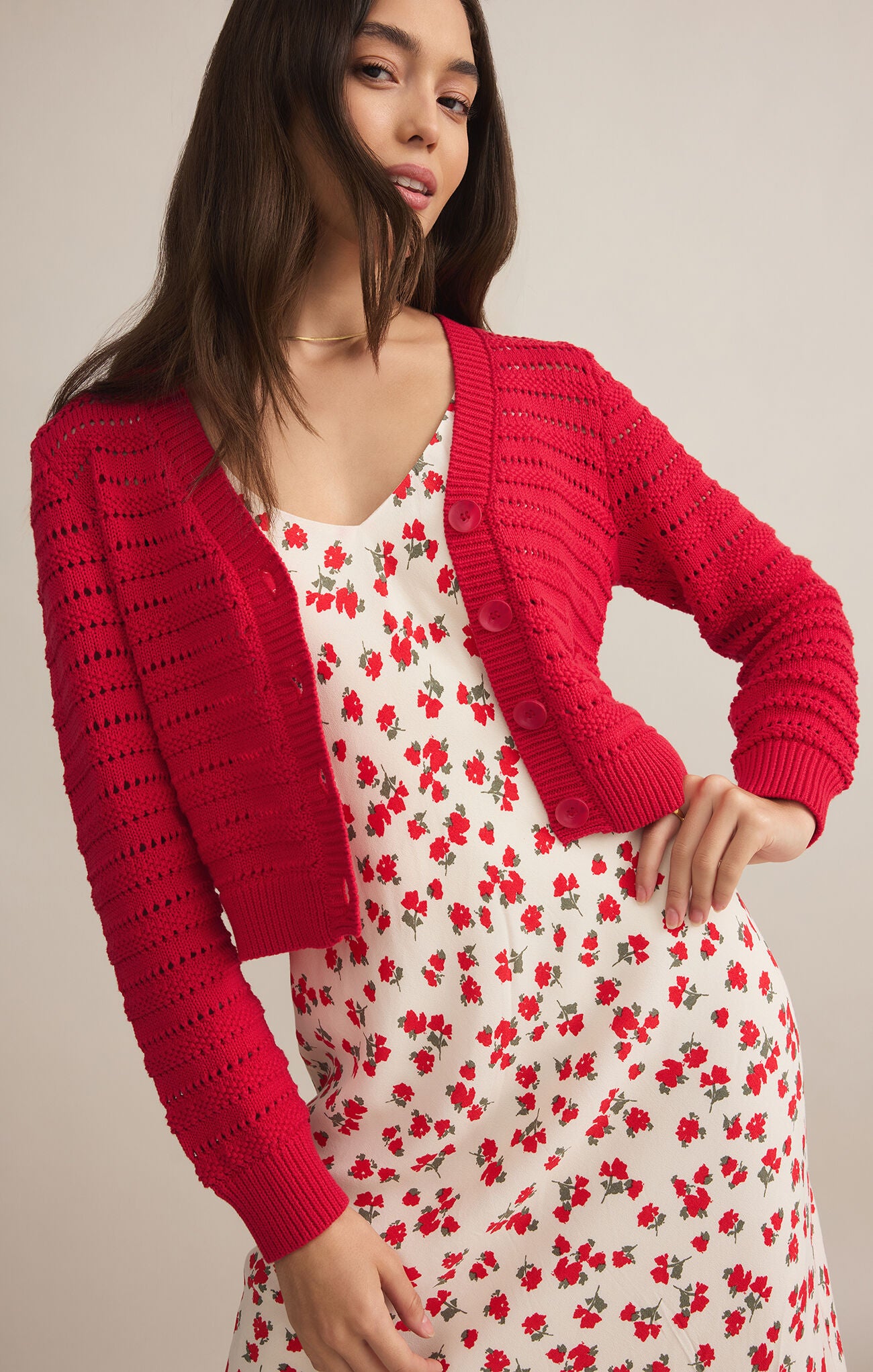 *FINAL SALE*Cherry Romance Cardigan