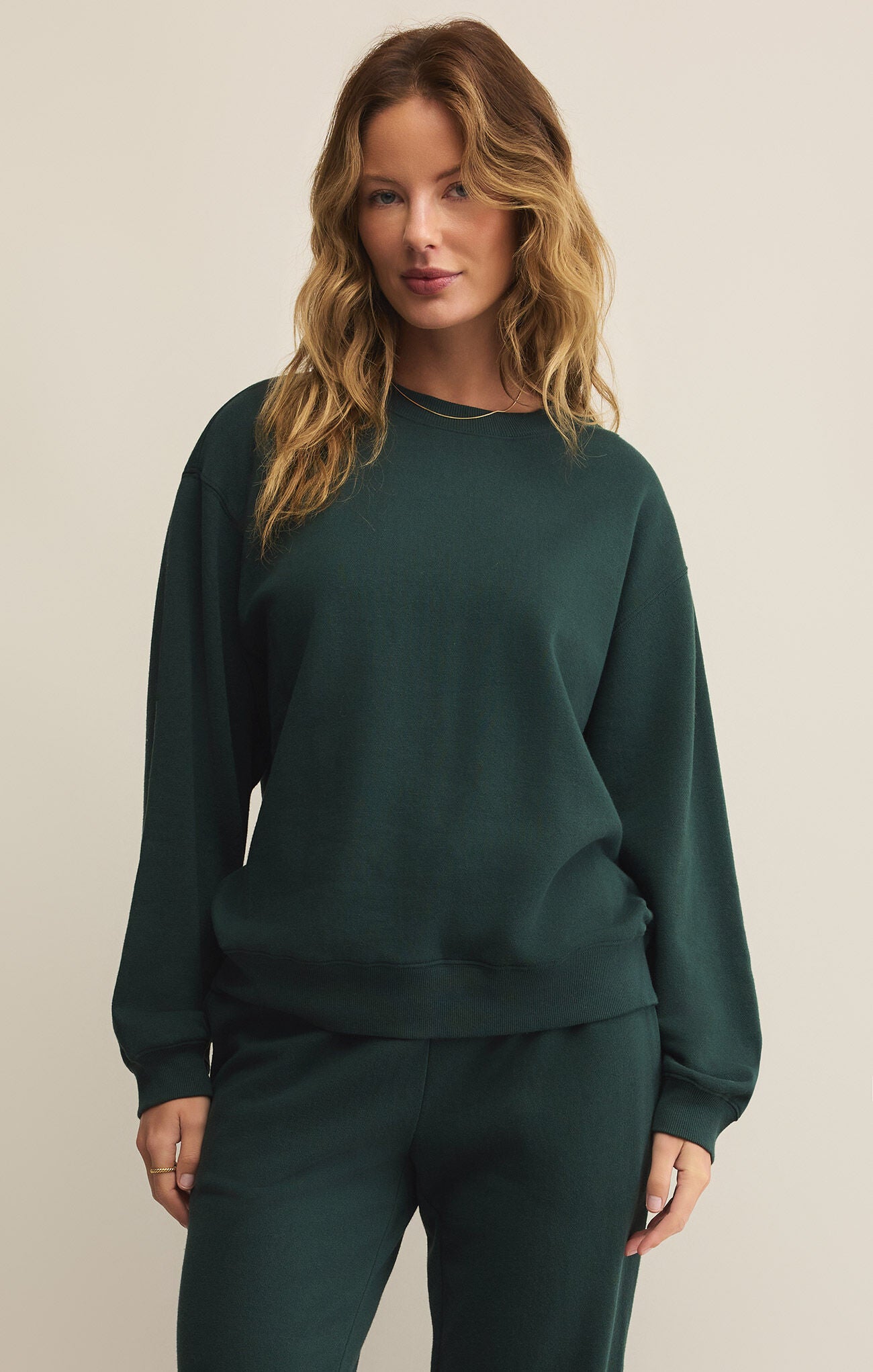 *FINAL SALE* Cyprus Green Boyfriend Sweatshirt