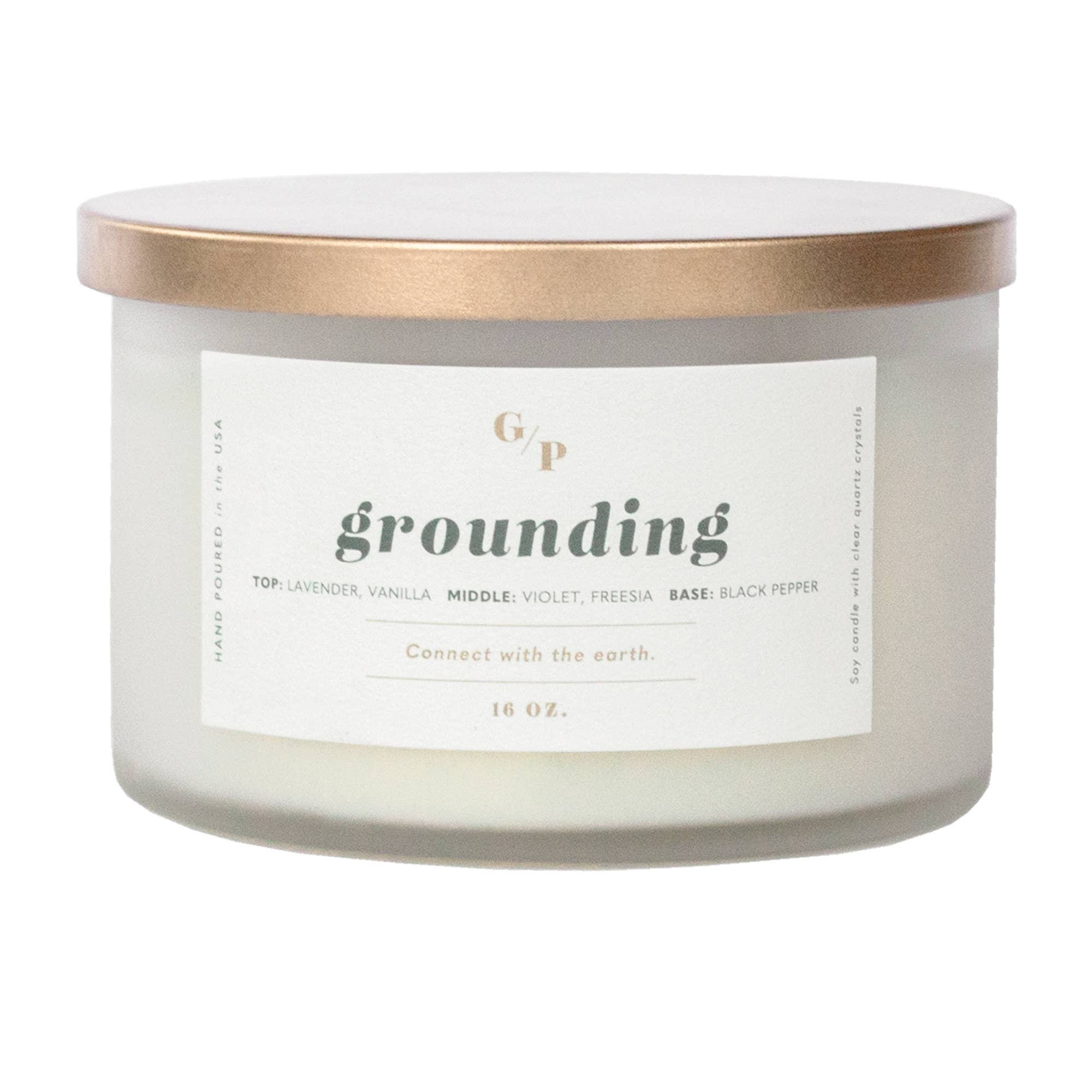 Grounding 16 oz. 3-Wick Ritual Candle (Lavender)