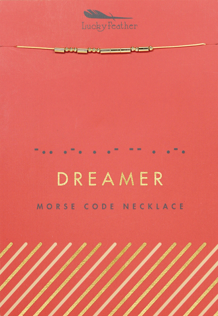 *FINAL SALE* Morse Code Necklace - DREAMER