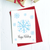 Happy Holidays Snowflake Greeting Card
