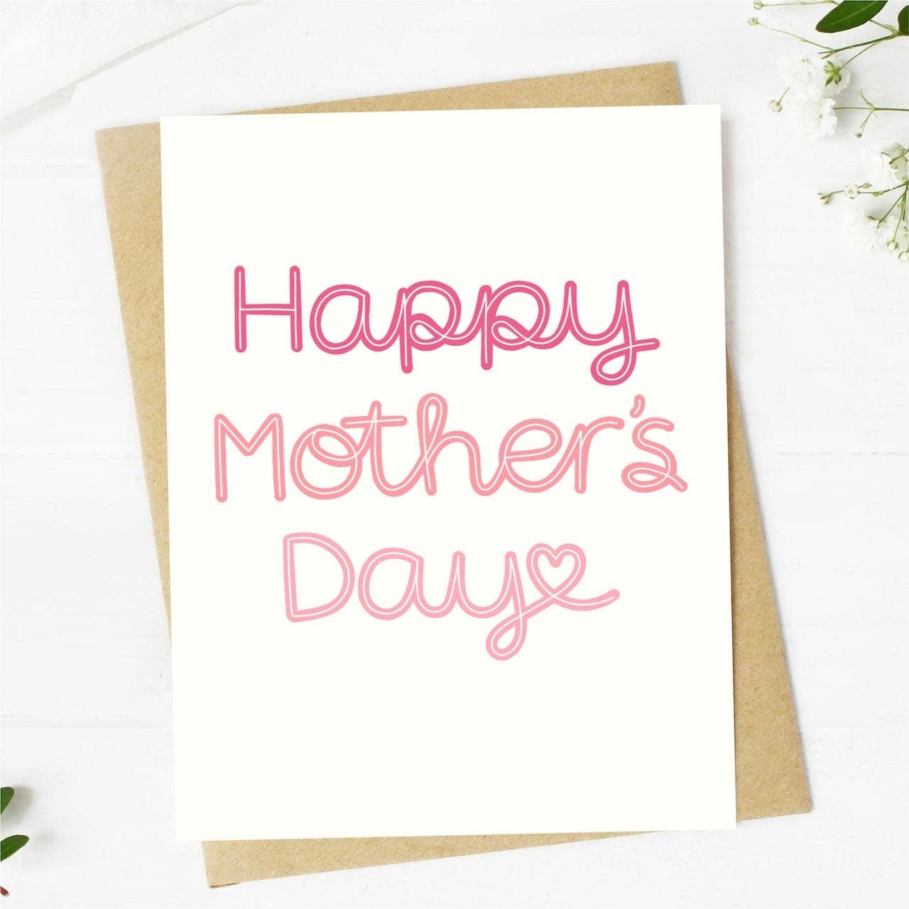 "Happy Mother's Day" Cursive Mother's Day Card