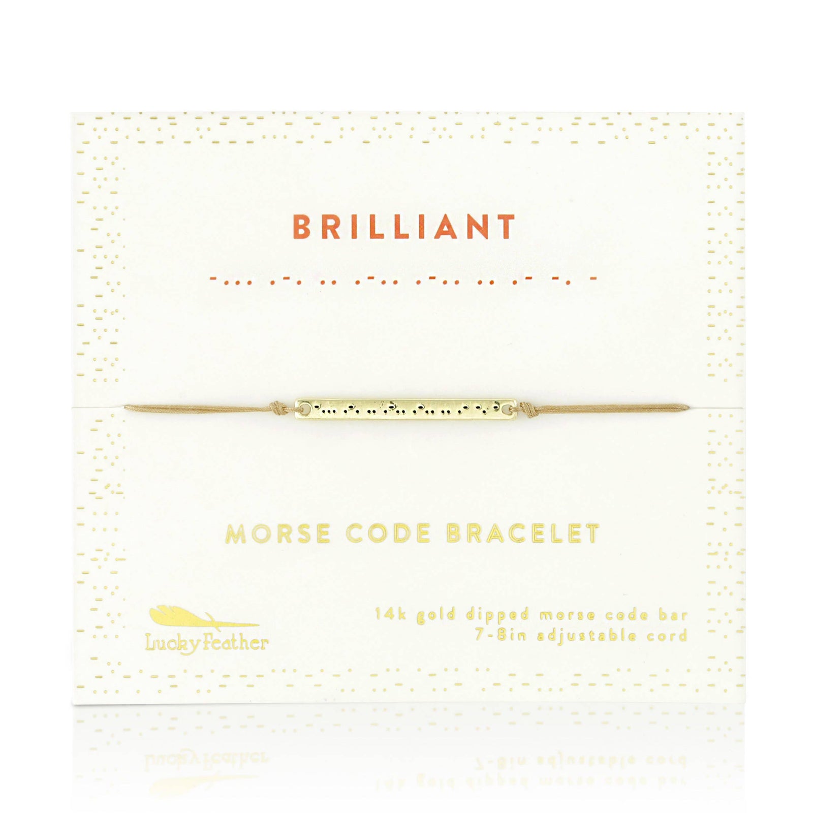 *FINAL SALE* Morse Code Bar Bracelet - BRILLIANT