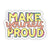 Make Yourself Proud Yellow Lettering Sticker