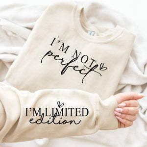 PREORDER: I'm Not Perfect Graphic Sweatshirt in Three Colors