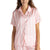 *FINAL SALE* Pink Stripe Beauty Sleep Satin Pajama Top