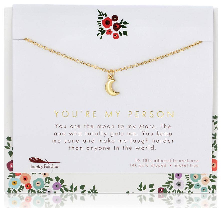 *FINAL SALE* Friend/Family Necklace - + card/env - YOU ARE MY PERSON