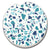 Blue Terrazzo Bulk Absorbent Stone Car Coaster (2pk)