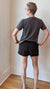 *FINAL SALE* Black Washed Drawstring Shorts